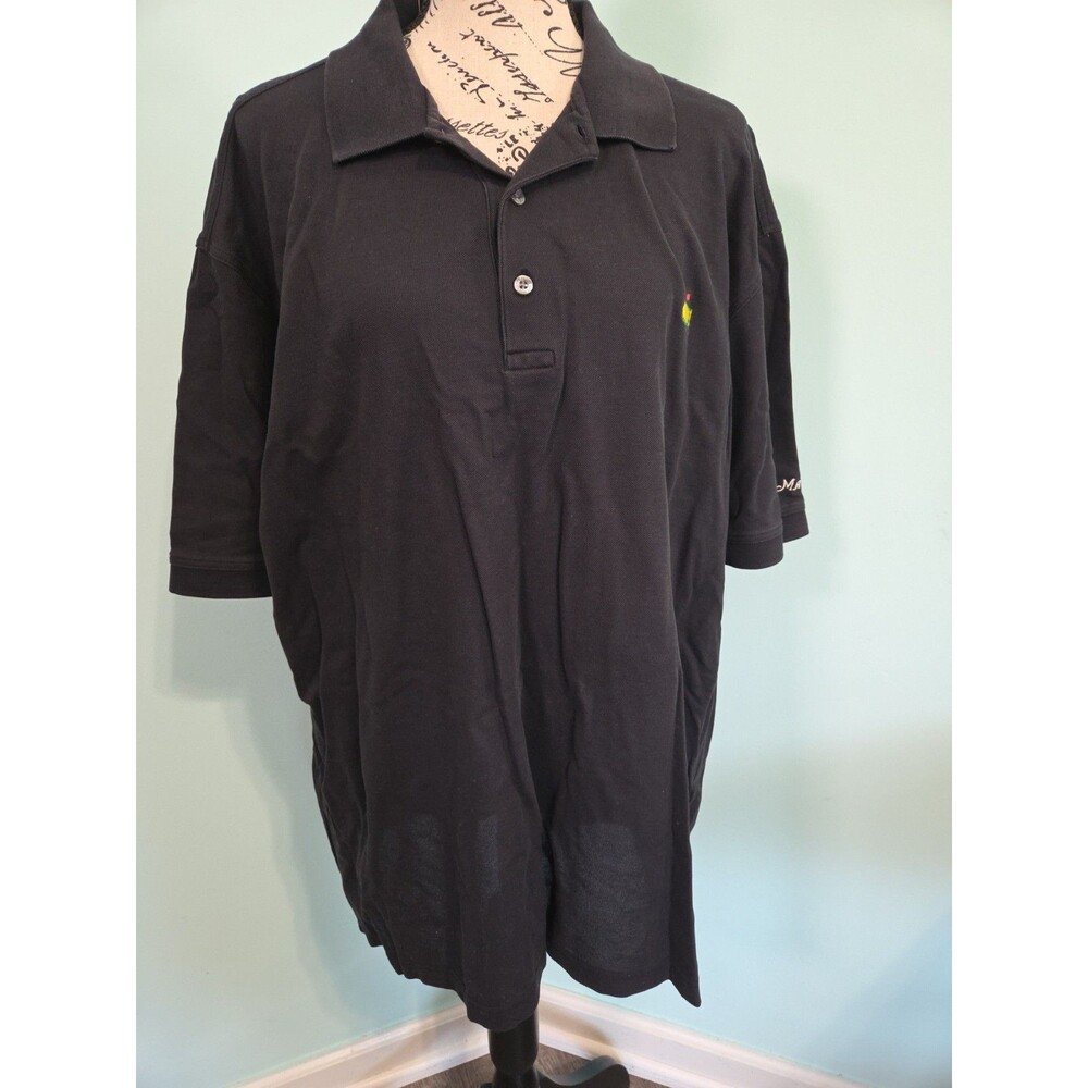 Masters Golf Augusta National Men’s Black Polo Shirt Pima Cotton XL extra large